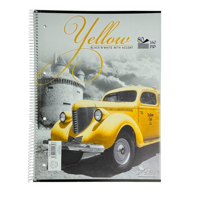 [BK140802] Blok College A4 80 listov čistý bočná špirála