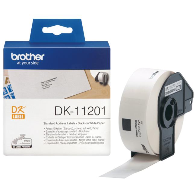 Samolepiace etikety Brother DK-11201 29 x 90 mm adresné biele