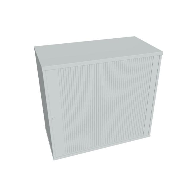 Prídavná skriňa k stolu Hobis, zámok, P, 80x75,5x40 cm, sivá