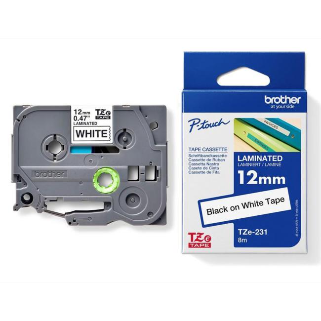 [BR231200] Samolepiaca páska Brother TZe-231 12 mm biela/čierna
