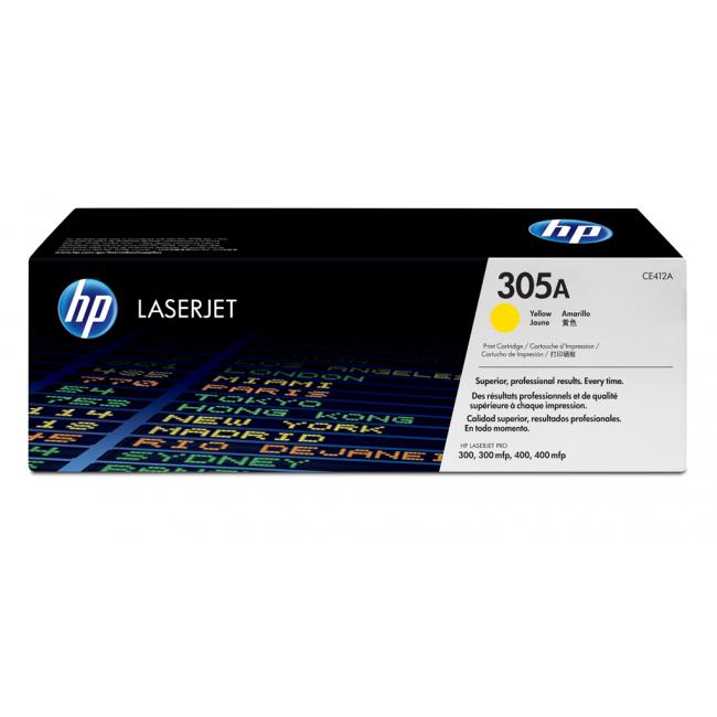 Toner HP CE412A HP 305A yellow (2.600 str.) pre CLJ M351/451/375/475