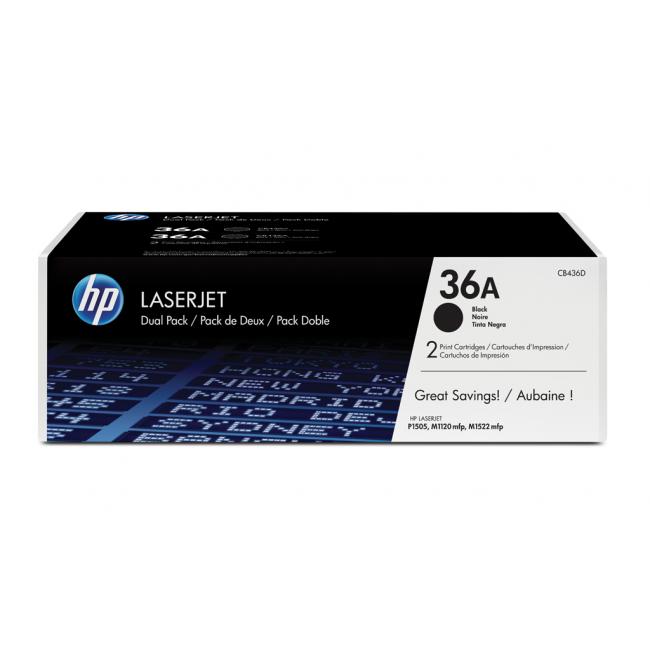 Toner HP CB436AD HP 36A dual pack (2x2.000 str.) pre LaserJet P1505