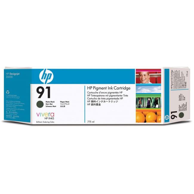 Atramentová náplň HP C9464A HP 91 matte black(775 ml) pre Designjet Z6100