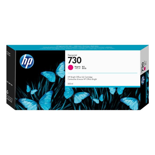 Atramentová náplň HP P2V69A HP 730 magenta pre DesignJet T1600, T1700, T2600 (300 ml)