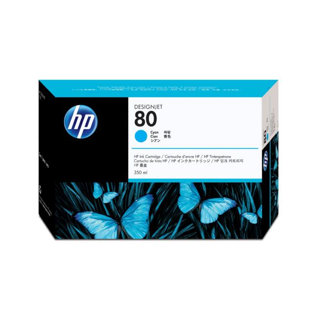 Atramentová náplň HP C4846A HP 80 cyan (350 ml) pre Designjet 1000