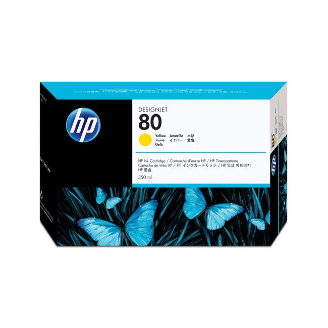 Atramentová náplň HP C4848A HP 80 yellow (350 ml) pre Designjet 1000