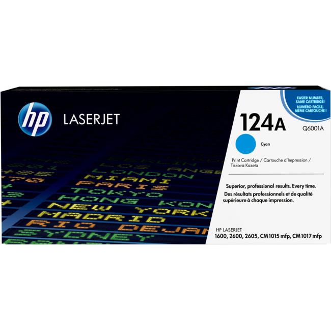 [HP600120] Toner HP Q6001A HP 124A cyan (2.000 str.) pre LaserJet 1600/2600/CM1015