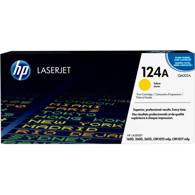 Toner HP Q6002A HP 124A yellow (2.000 str.) pre LaserJet 1600/2600/CM1015