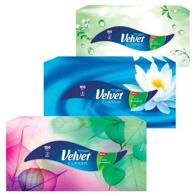 [HY007353] Kozmetické utierky 2-vrstvové VELVET Classic 100ks