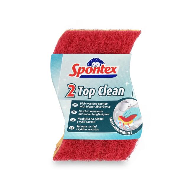 [HY070264] Hubka na riad viskózna Spontex Top Clean 2 kusy