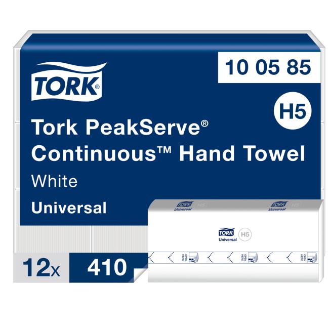 [HY100585] Papierové utierky skladané 1-vrstv. TORK PeakServe nadväzujúce H5 (12bal.)