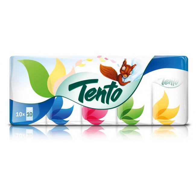 [HY101000] Papierové vreckovky Tento 10 x 10 bal.