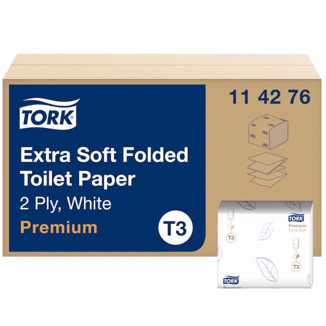 [HY114276] Toaletný papier 2-vrstvový skladaný extra jemný TORK Premium T3, 252 ks