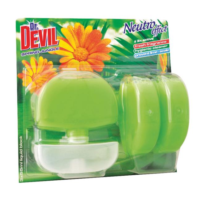 [HY158608] Dr. Devil závesný WC gél 3 x 55 ml - Spring Jungle