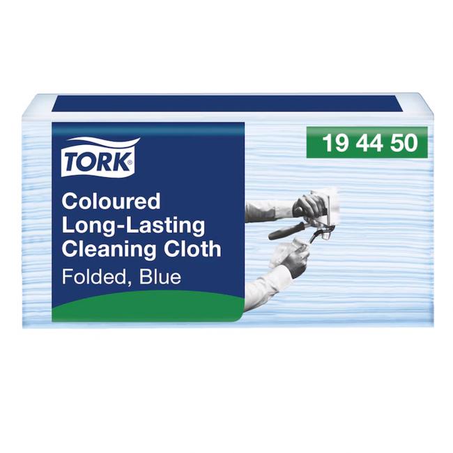 [HY194450] Čistiaca utierka 1-vrstv. TORK Long-Lasting modré W8, 40 ks