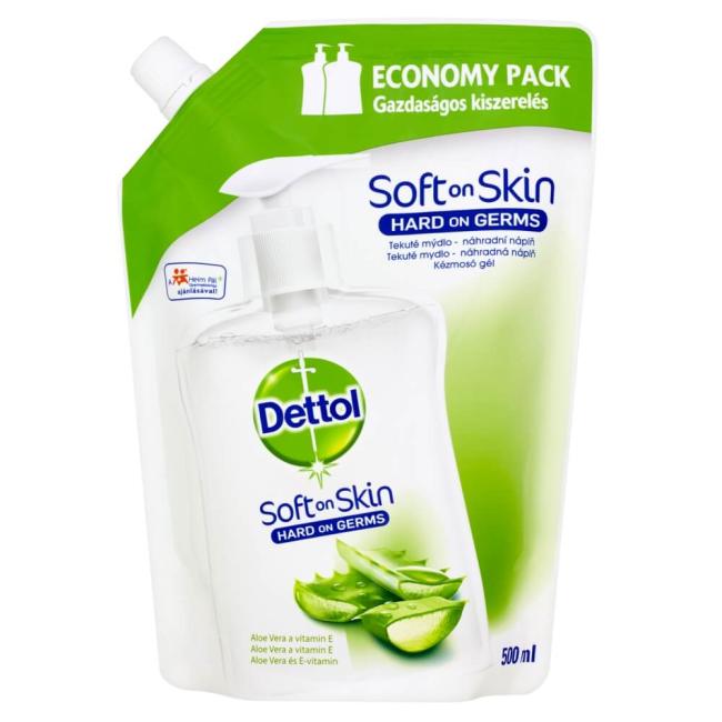 [HY212292] Dettol tekuté mydlo (NÁHRADNÁ NÁPLŇ) 500 ml - Aloe vera