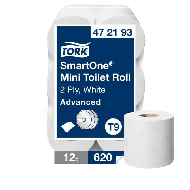 [HY472193] Toaletný papier 2-vrstv. TORK SmartOne Mini biely T9 (12 ks)
