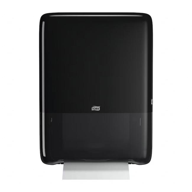 [HY552558] Mini zásobník na nadväzujúce papierové utierky na ruky Tork PeakServe, čierny H5