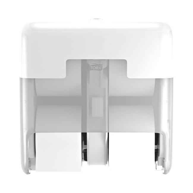 [HY558051] Zásobník na 4 kotúče bezdutinkového toaletného papiera Tork OptiServe, biely T7