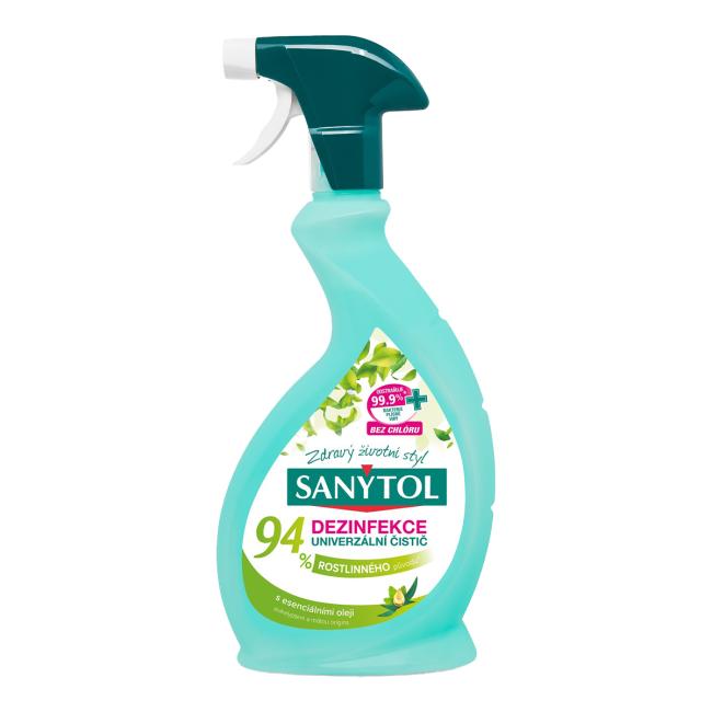 [HY631600] Sanytol univerzálny čistič 94 % rastlinného pôvodu sprej 500 ml
