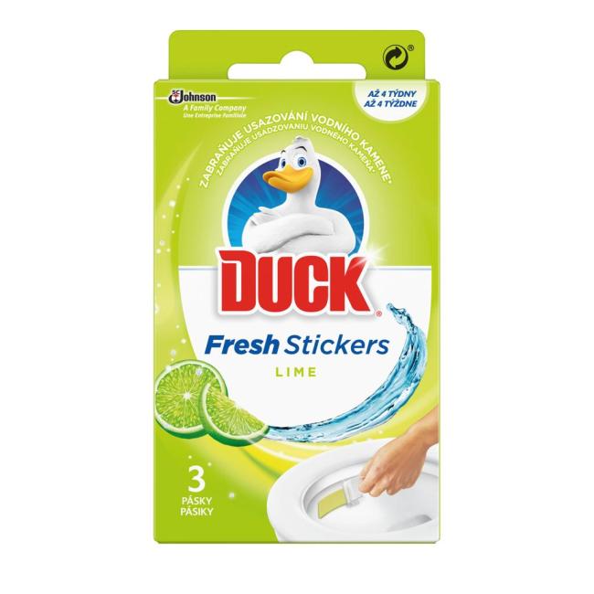 [HY653533] DUCK Fresh Stick WC gélové pásiky Limetka 3 x 9 g