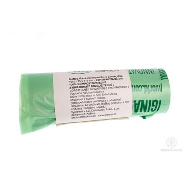 [HY760125] Vrecia kompostovateľné BioBag na odpad 125 ℓ extra pevné 10 ks