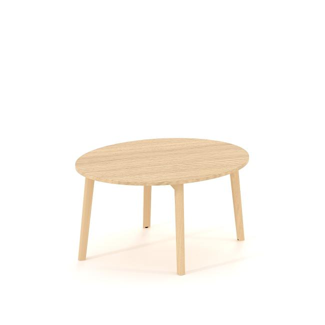 Konferenčný stolík ROOT okrúhly, d=90/v=47,7cm, dub