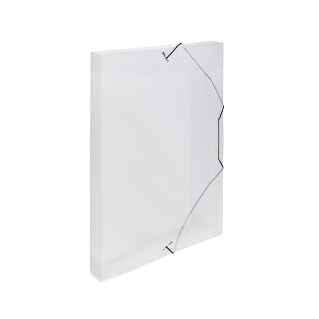 [KP251000] Plastový box s gumičkou Karton PP priehľadný číry