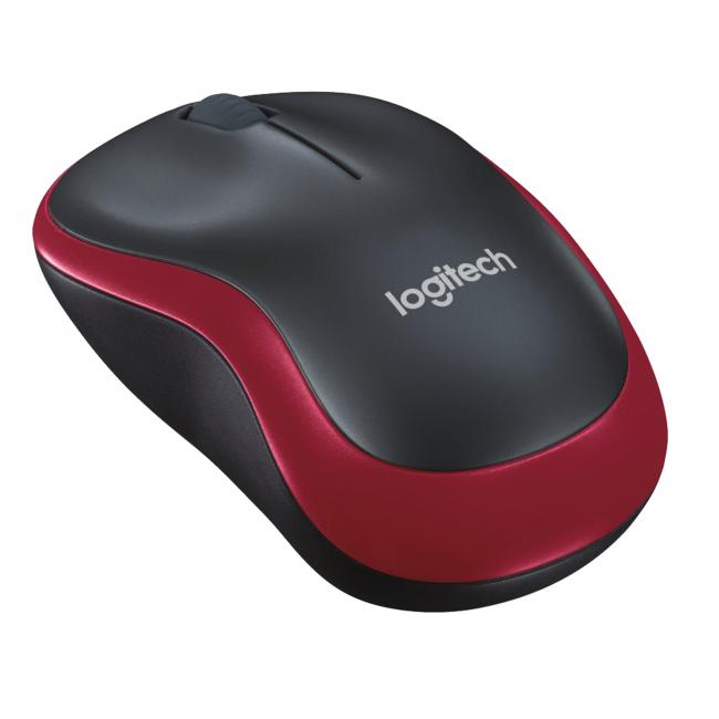 [LG002240] Myš Logitech M185 červená, bezdrôtová, optická