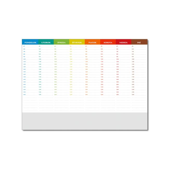 [P02] Podložka UNI 20-listová 47 x 34 cm farebná 2026