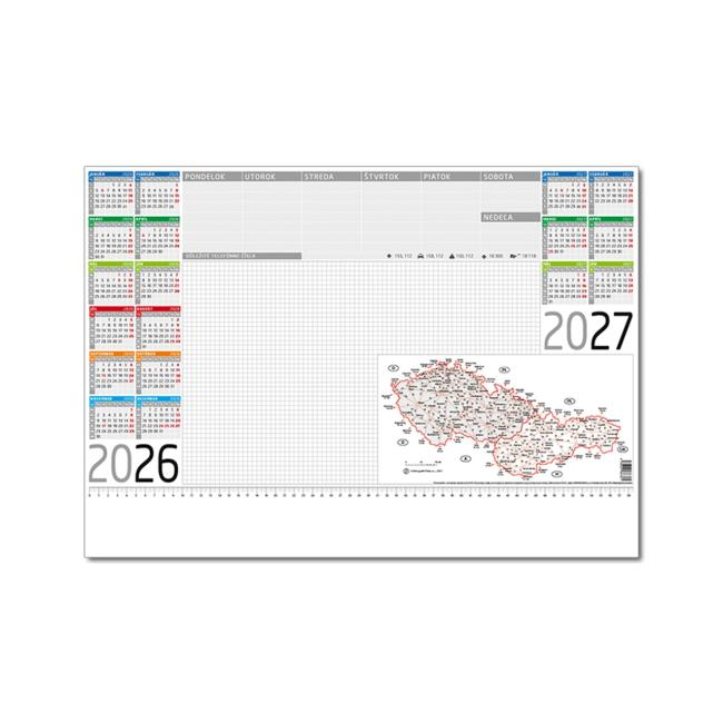 [P03] Podložka farebná s mapou 20-listová 59,5 x 42 cm 2026