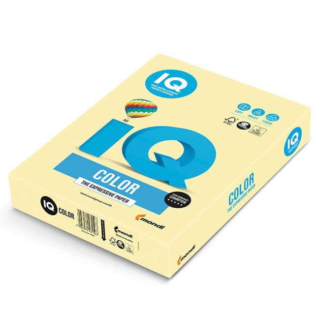 [PA001104] Farebný papier IQ color žltá pastelová YE23, A4, 80g