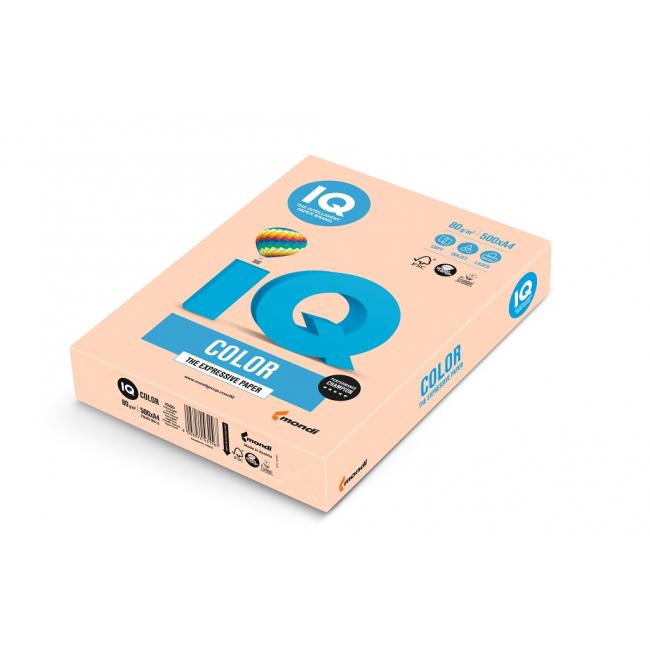 [PA001110] Farebný papier IQ color lososová pastelová SA24, A4, 80g