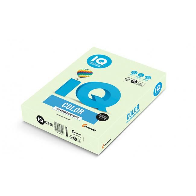 [PA001116] Farebný papier IQ color zelená pastelová GN27, A4, 80g