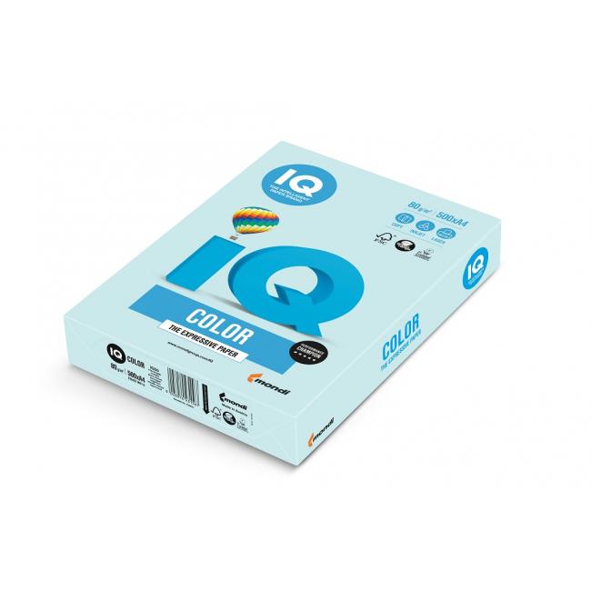 [PA001122] Farebný papier IQ color modrá pastelová BL29, A4, 80g