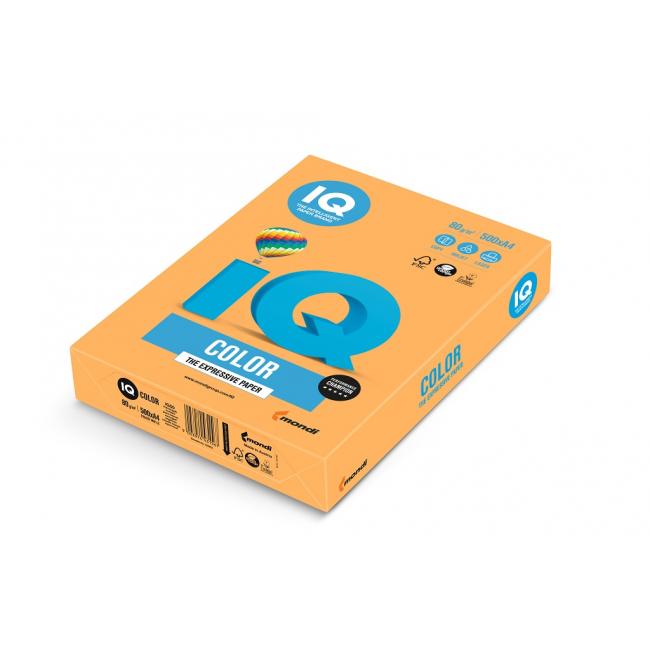[PA001150] Farebný papier IQ color neónovo oranžový NEOOR, A4, 80g