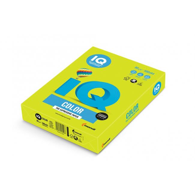 [PA001152] Farebný papier IQ color neónovo zelený NEOGN, A4, 80g