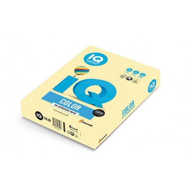 [PA001164] Farebný papier IQ color žltá pastelová YE23, A4, 160g