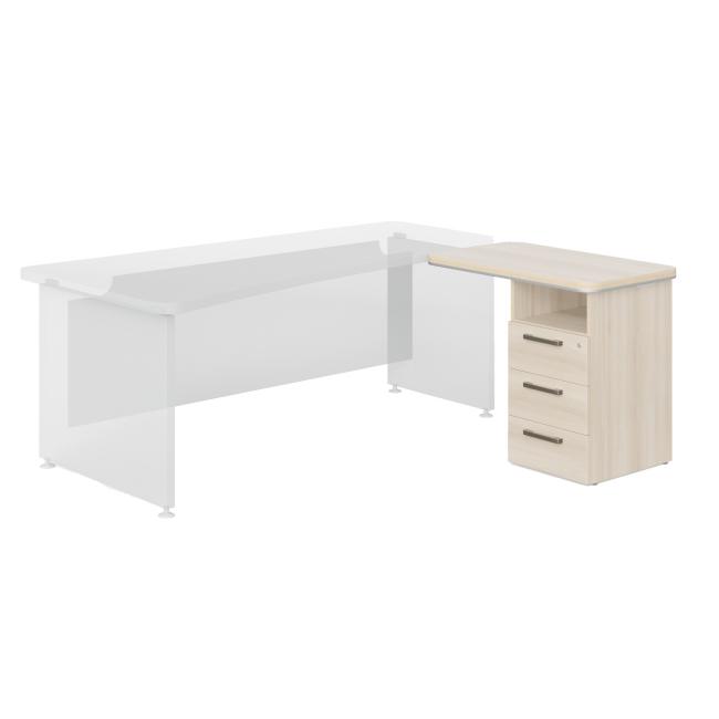 Kontajner prístavný P nika Lenza Wels, 90x76,2x55cm, agát svetlý