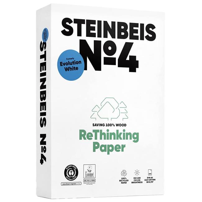 [PA001381] Kopírovací papier Steinbeis №4 recyklovaný A4, 80g CIE 135