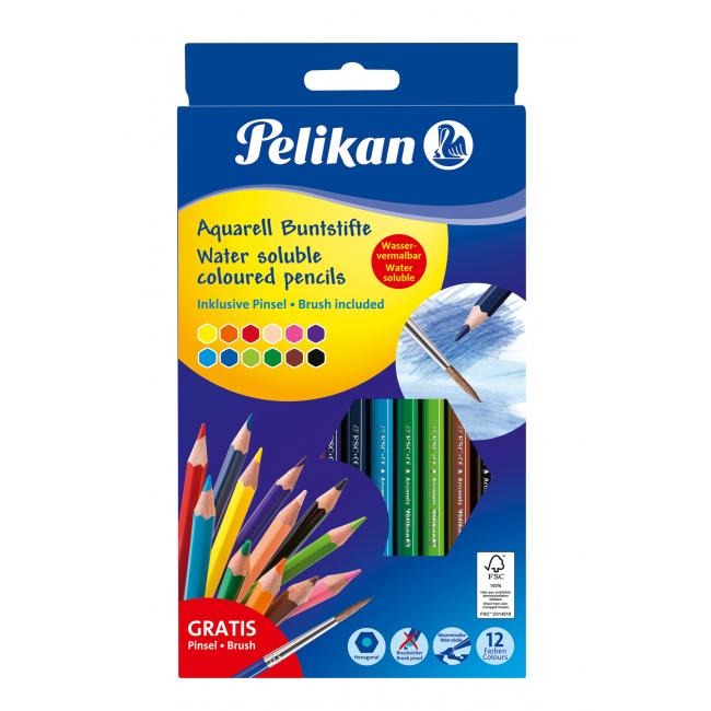 [PE700672] Farbičky Pelikan akvarelové 12 ks