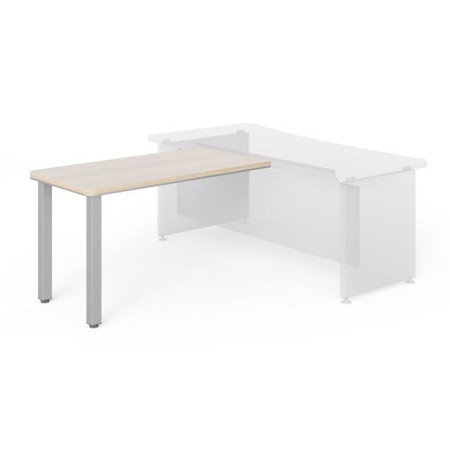 [LZ001412] Prídavný stôl Lenza Wels, 130x76,2x70cm, kovové nohy - agát svetlý