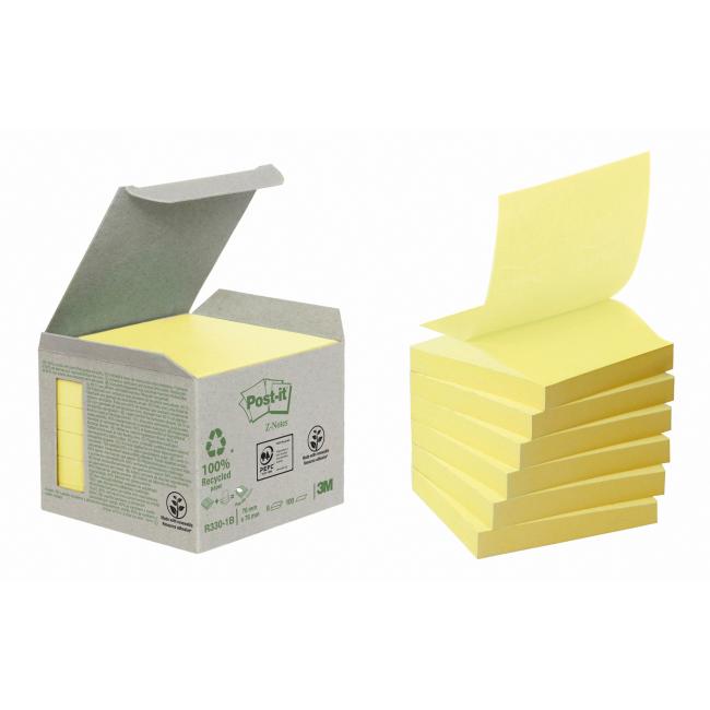 [MM033070] Samolepiace Z-Bločky Post-it recyklované, 76x76 mm, žlté