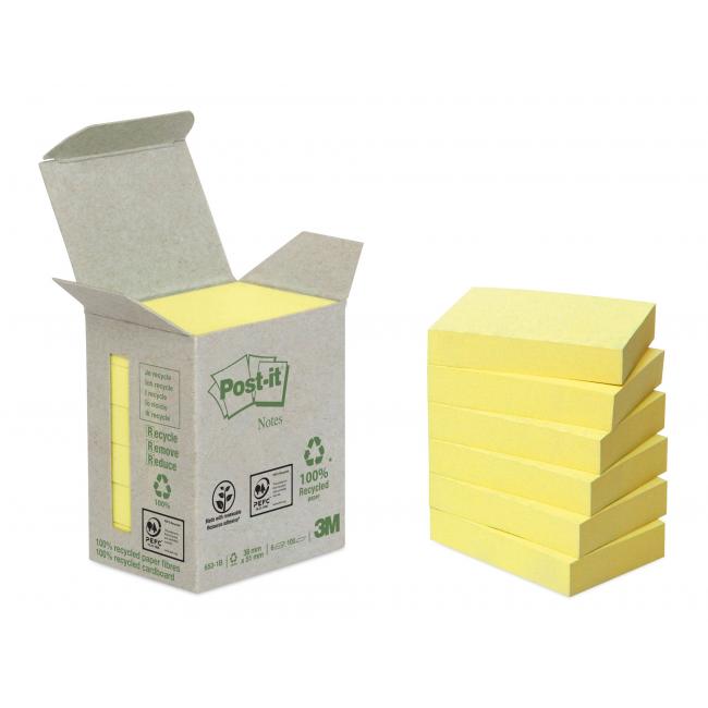 [MM065370] Samolepiaci bloček Post-it recyklované, 38x51 mm, žlté