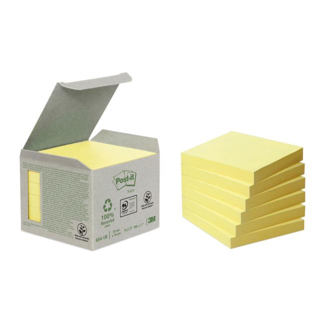[MM065470] Samolepiaci bloček Post-it recyklované, 76x76 mm, žlté