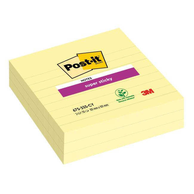 [MM066311] Samolepiaci bloček Post-it Super Sticky 101x101 žltý linajky