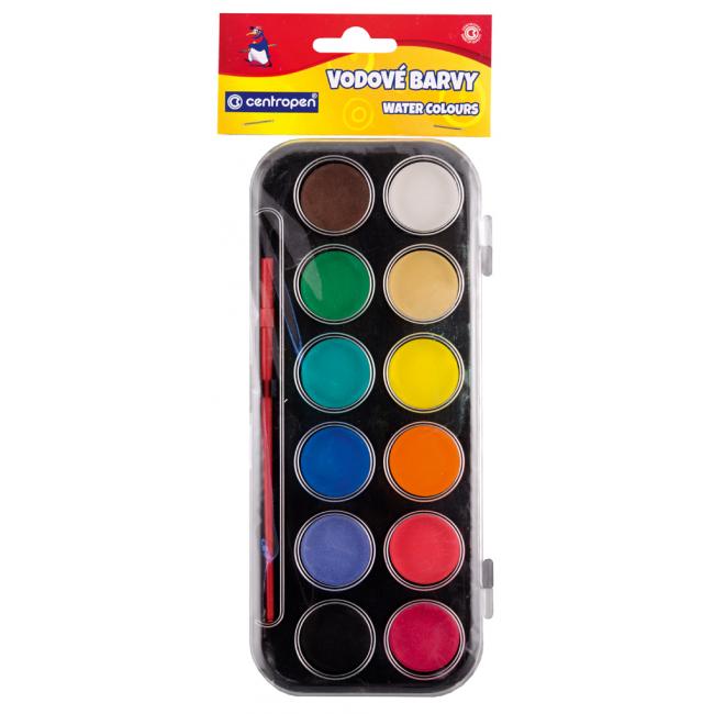 Vodové farby Centropen 9540/12, 30mm