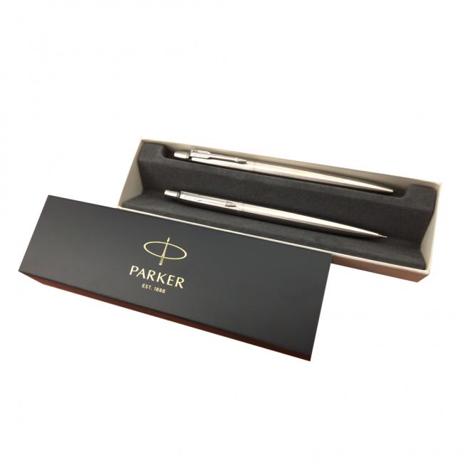 [PR156105] Súprava Parker Jotter guľôčkové pero strieborné + mikroceruzka strieborná
