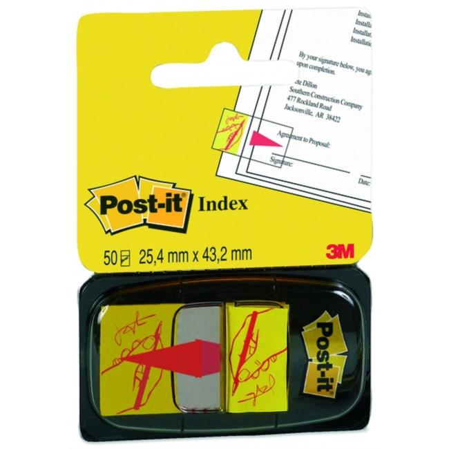 [MM068031] Záložky Post-it Index široké 25,4x43,2 ’podpis’