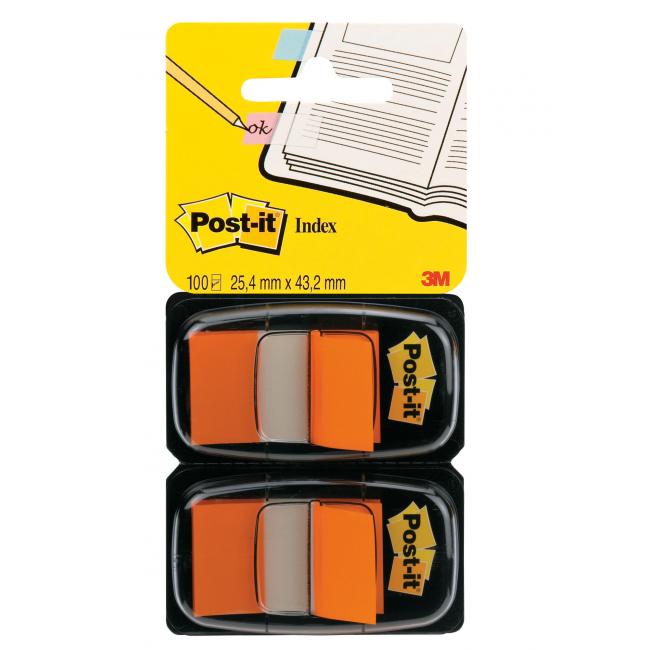[MM068044] Záložky Post-it Index široké 25,4x43,2 oranžová 2ks